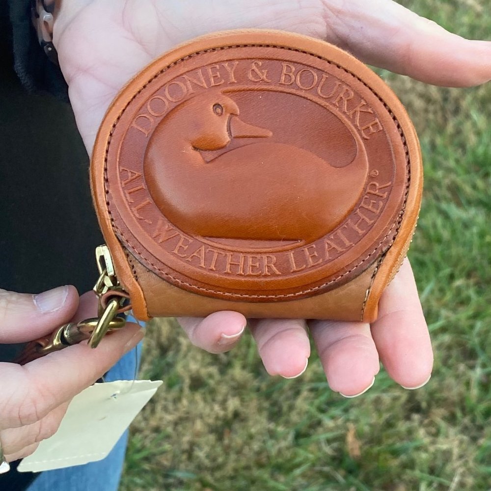Vintage New Dooney & Bourke large duck coin purse